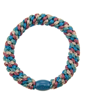 Kknekki Haarelastiekje Mix Petrol Rosewood Glitter