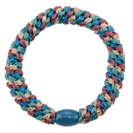 Kknekki Haarelastiekje Mix Petrol Rosewood Glitter