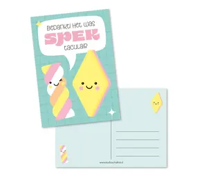 Studio Schatkist Kaart Bedankt! Het Was Spektaculair