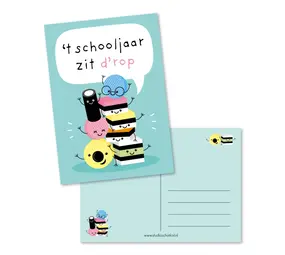 Studio Schatkist Kaart 't schooljaar zit d'rop