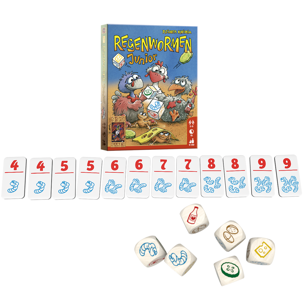 999 Games Dobbelspel Regenwormen Junior