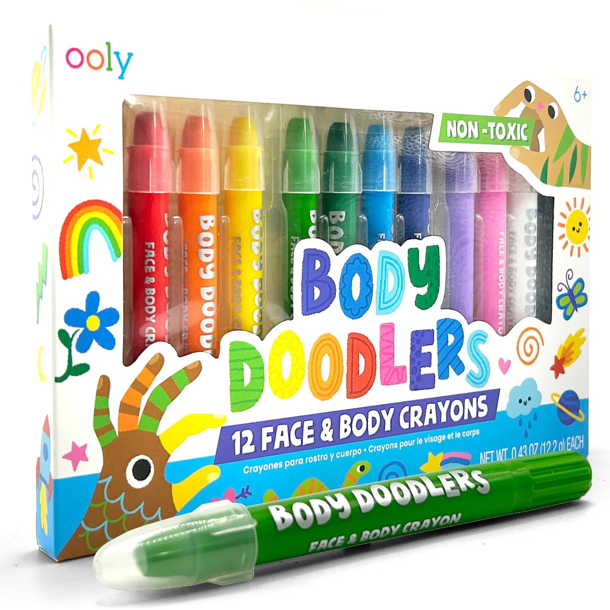 Body Doodlers Face &amp; Body Crayons afbeelding