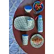 Rice Melamine Bord Blue Cars Rice Melamine Bord Blue Cars