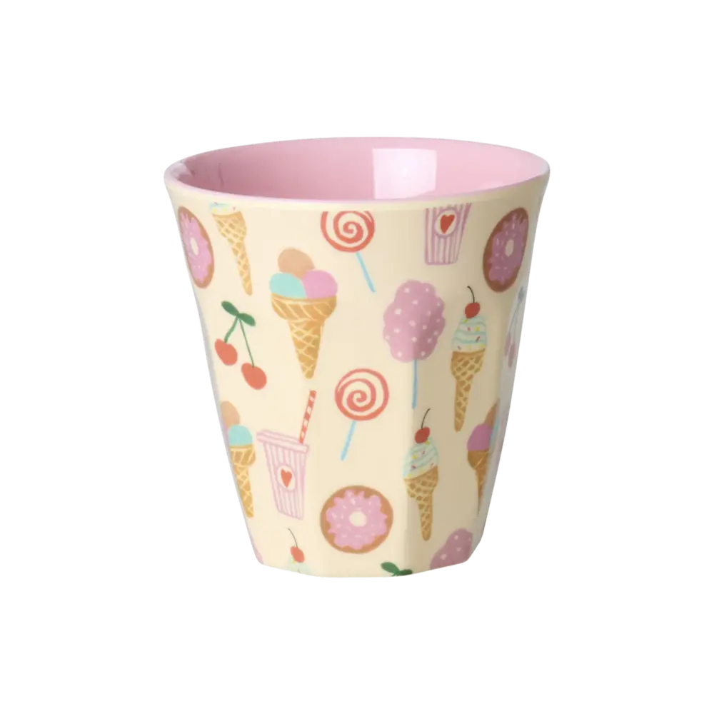 Rice Melamine Beker - Small - Fun Fair Roze - 6-Pack