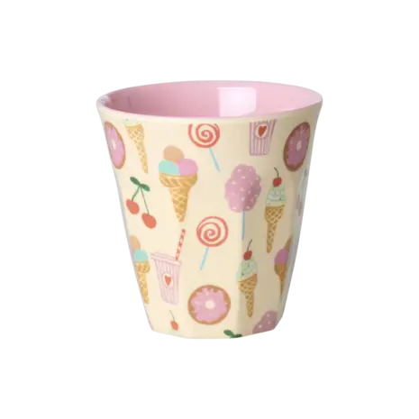Rice Melamine Beker - Small - Fun Fair Roze - 6-Pack