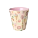 Rice Melamine Beker with Fun Fair Print - Pink 6-pack Rice Melamine Beker with Fun Fair Print - Pink 6-pack