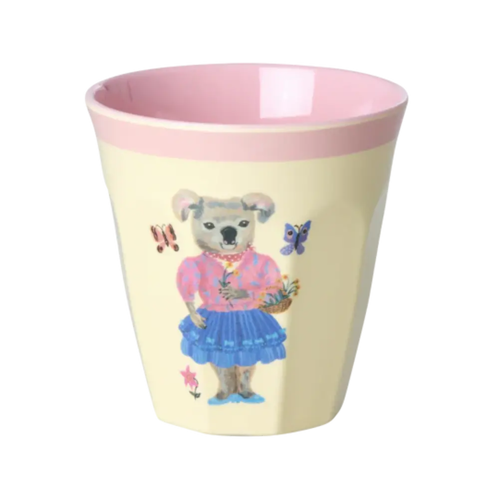 Rice Melamine Beker - Medium - Nathalie Lété Pink - 6-Pack Rice Melamine Beker - Medium - Nathalie Lété Pink - 6-Pack