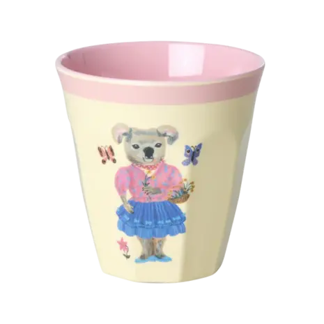 Rice Melamine Beker - Medium - Nathalie Lété Pink - 6-Pack Rice Melamine Beker - Medium - Nathalie Lété Pink - 6-Pack
