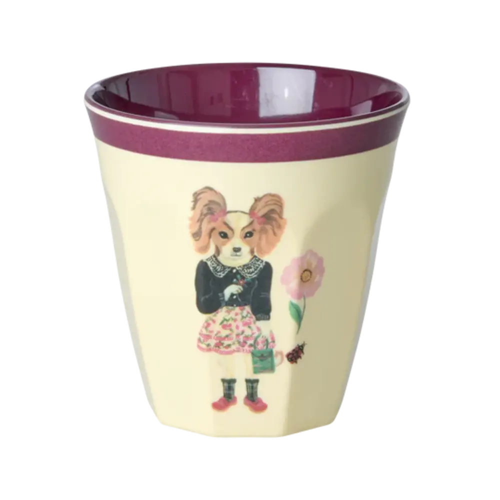 Rice Melamine Beker - Medium - Nathalie Lété Pink - 6-Pack Rice Melamine Beker - Medium - Nathalie Lété Pink - 6-Pack