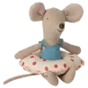 Maileg Beach Mouse with Float Red Dot
