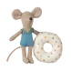 Maileg Beach Mouse with Float Multi Dot Maileg Beach Mouse with Float Multi Dot