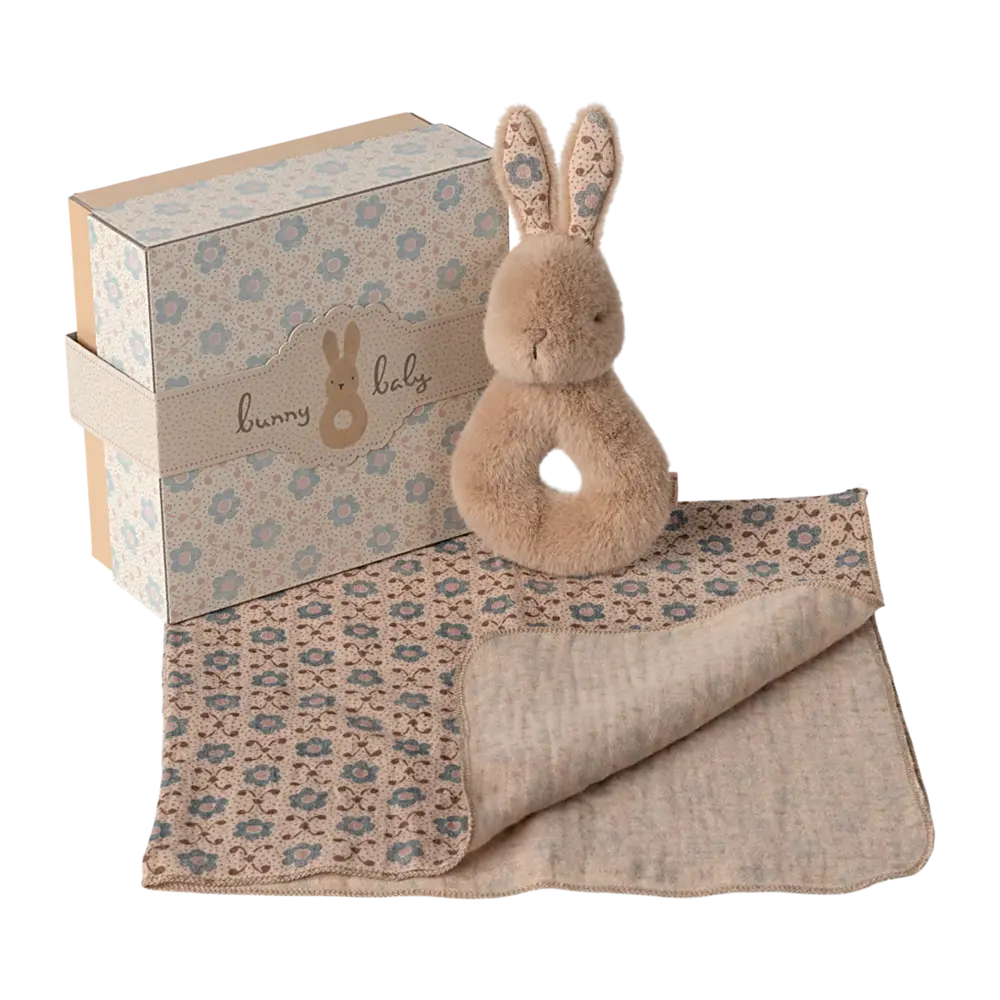 Geschenkset Rabbit Cream Peach - Lazy Lama Kids Conceptstore