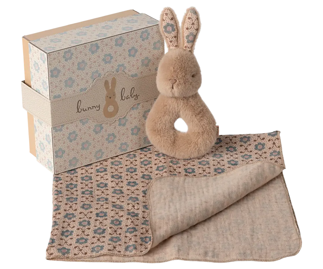 Geschenkset Rabbit Cream Peach - Lazy Lama Kids Conceptstore
