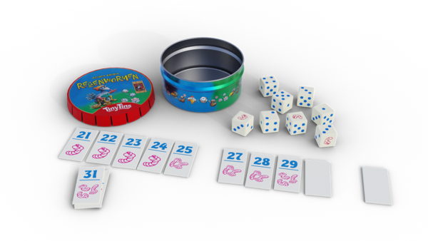 999 Games Regenwormen Tiny Tins