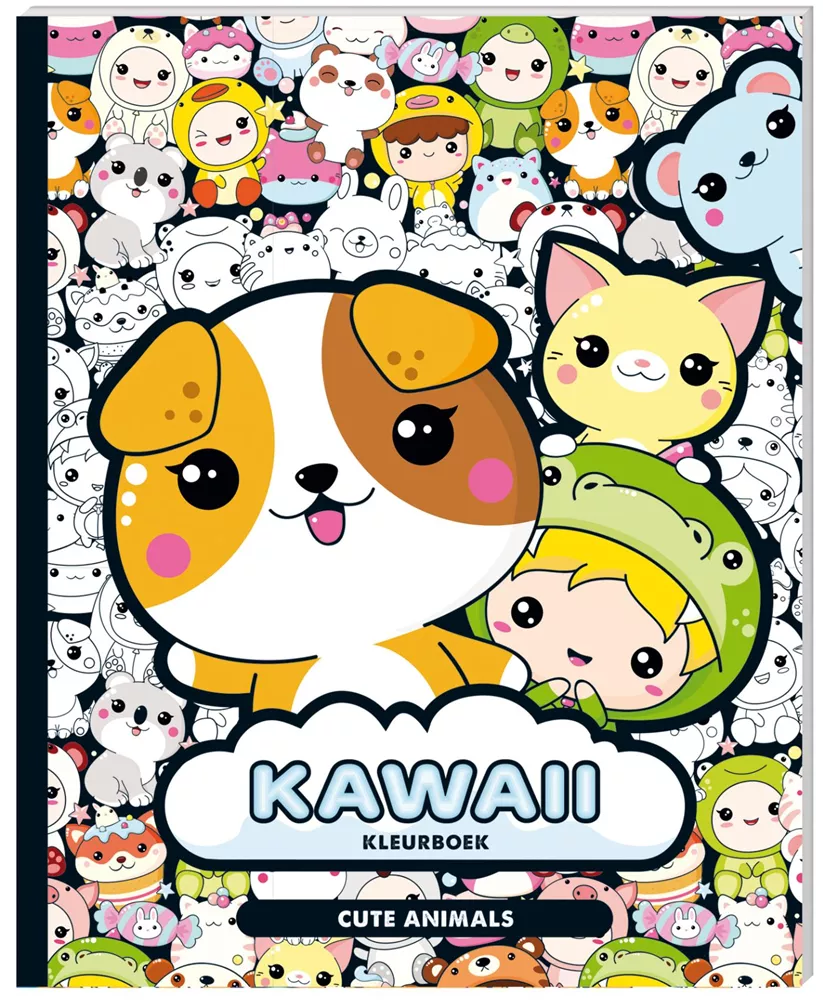 Kawaii Kleurboek Cute Animals afbeelding