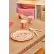 Rice Melamine Bord Kids Fun Fair Print Pink Rice Melamine Bord Kids Fun Fair Print Pink