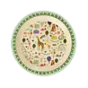 Rice Melamine Bord - Fun Fair Mint Rice Melamine Bord - Fun Fair Mint