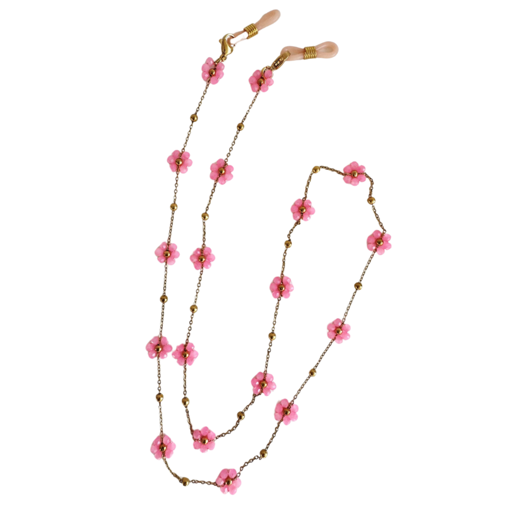 ByMelo Brillenkoordje Flower Roze ByMelo Brillenkoordje Flower Roze