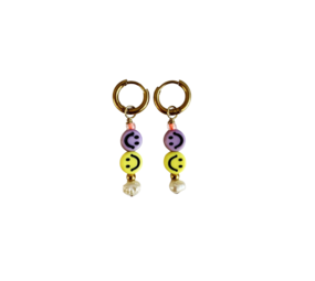 ByMelo Oorbellen Twin Smiley ByMelo Oorbellen Twin Smiley