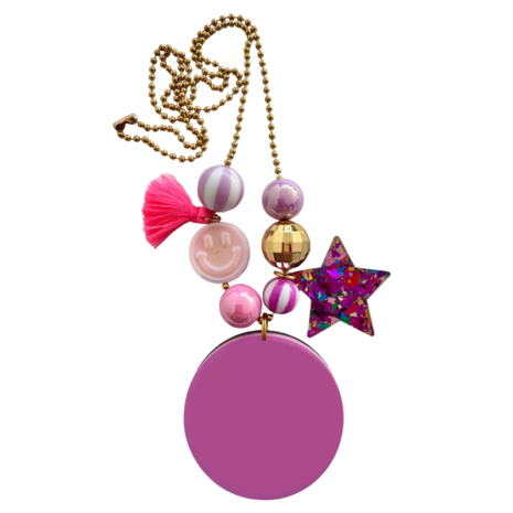ByMelo Verjaardagsketting Paars Glitter ByMelo Verjaardagsketting Paars Glitter