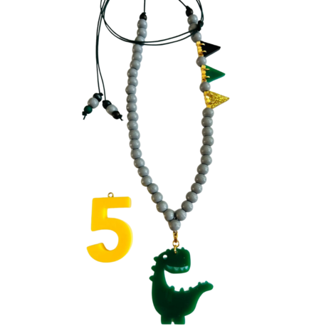 ByMelo Verjaardagsketting Geel Dino ByMelo Verjaardagsketting Geel Dino