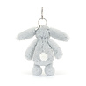 Jellycat Sleutelhanger Bashful Bunny Silver Bag Charm Jellycat Sleutelhanger Bashful Bunny Silver Bag Charm