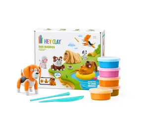 Hey Clay Interactieve Boetseerklei Dog Buddies (15 kleuren) Hey Clay Interactieve Boetseerklei Dog Buddies (15 kleuren)