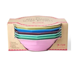 Rice Melamine Soepbord Show Your True Colors 6-pack Rice Melamine Soepbord Show Your True Colors 6-pack
