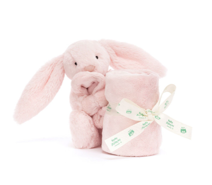 Knuffeldoek Bashful Baby Pink Bunny Soother afbeelding
