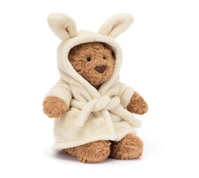 Jellycat Knuffel Bartholomew Bear Bathrobe Jellycat Knuffel Bartholomew Bear Bathrobe
