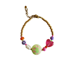 ByMelo Armbandje Smiley Goud ByMelo Armbandje Smiley Goud