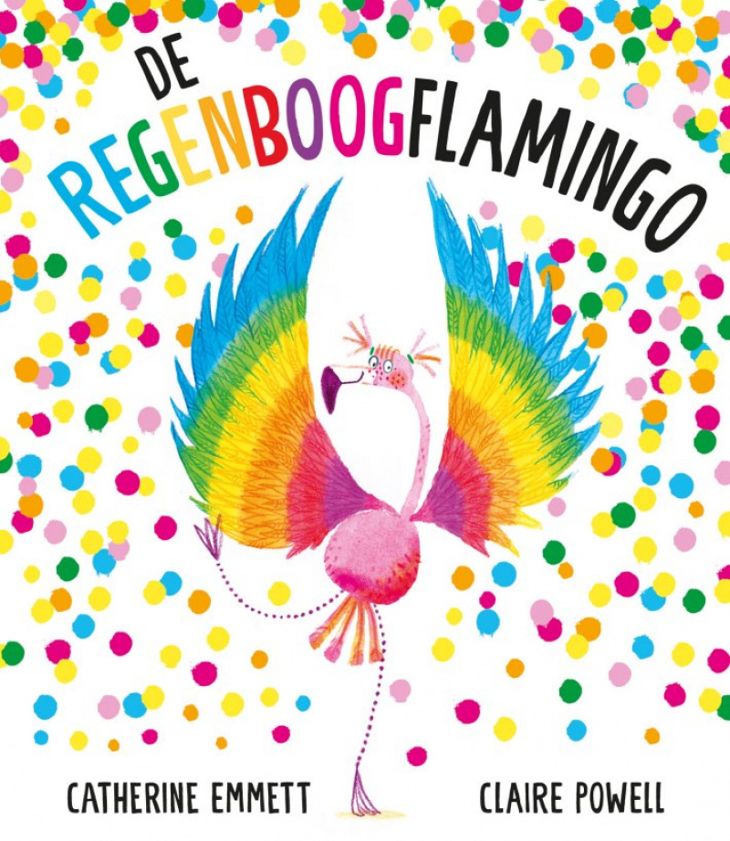 De Regenboogflamingo afbeelding