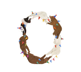 Getekend door Zusje Cijferkaart 0