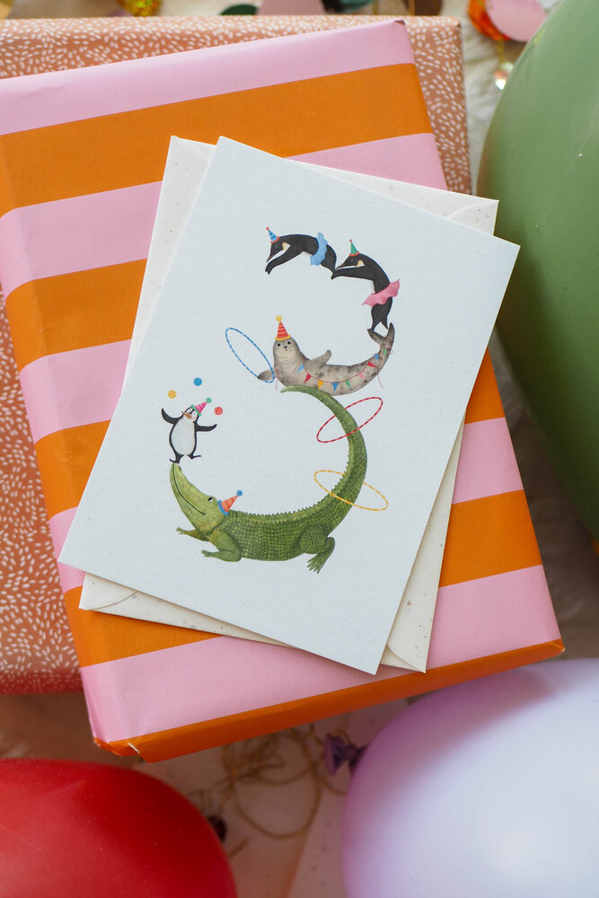 Getekend door Zusje Cijferkaart 3