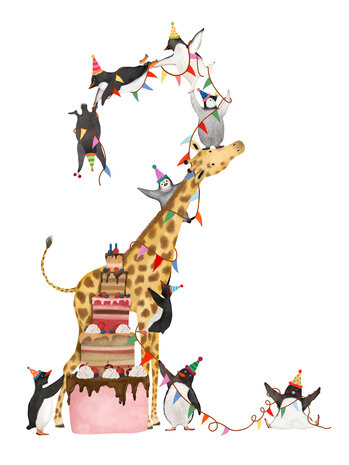 Getekend door Zusje Cijferkaart 2