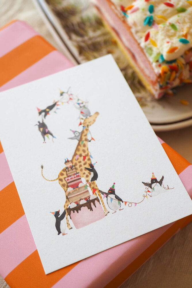 Getekend door Zusje Cijferkaart 2