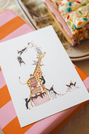 Getekend door Zusje Cijferkaart 2