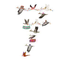 Getekend door Zusje Cijferkaart 7