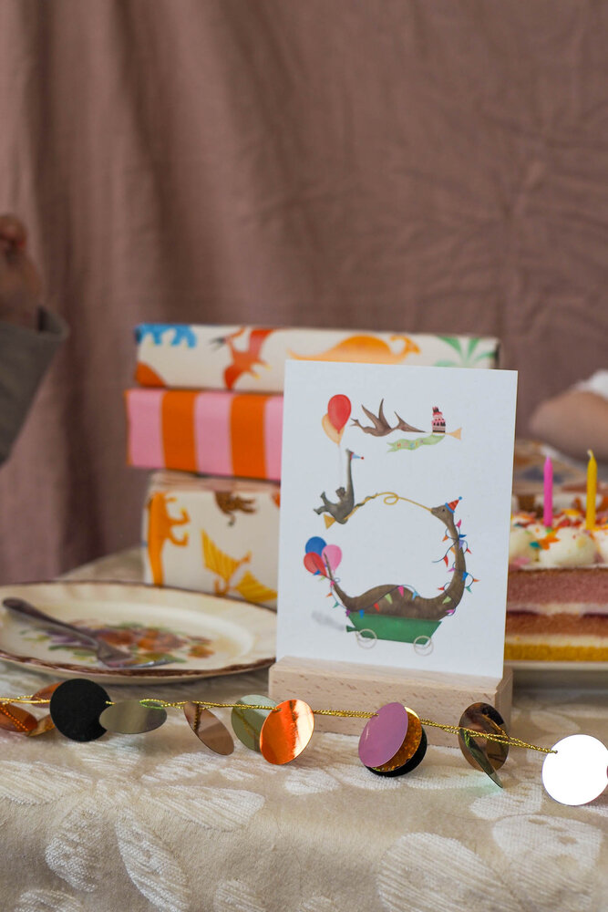 Getekend door Zusje Cijferkaart 5