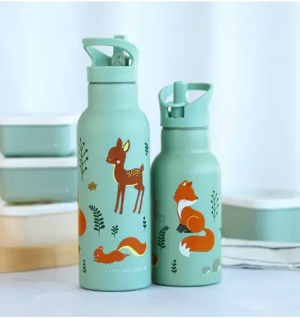 A Little Lovely Company XL RVS Drinkfles Bosvriendjes A Little Lovely Company XL RVS Drinkfles Bosvriendjes