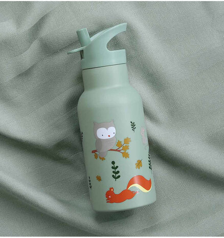 A Little Lovely Company RVS Drinkfles Bosvriendjes A Little Lovely Company RVS Drinkfles Bosvriendjes