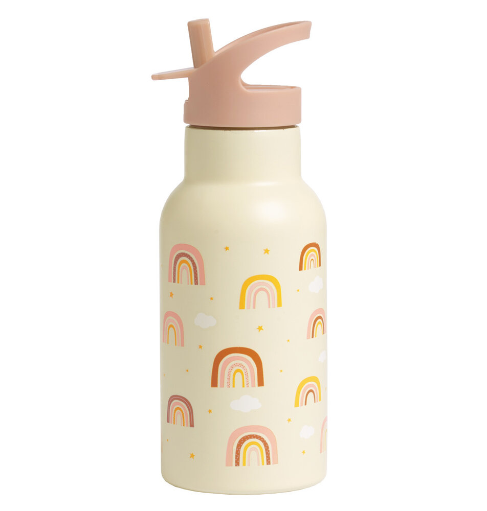 A Little Lovely Company RVS Drinkfles Regenboog A Little Lovely Company RVS Drinkfles Regenboog