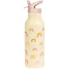 A Little Lovely Company XL RVS Drinkfles Regenbogen A Little Lovely Company XL RVS Drinkfles Regenbogen