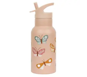 A Little Lovely Company RVS Drinkfles Vlinders A Little Lovely Company RVS Drinkfles Vlinders