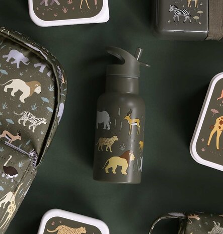 A Little Lovely Company RVS Drinkfles Savanne A Little Lovely Company RVS Drinkfles Savanne