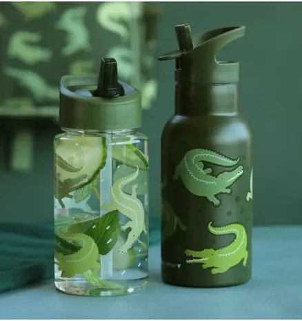 A Little Lovely Company Drinkfles Krokodillen A Little Lovely Company Drinkfles Krokodillen