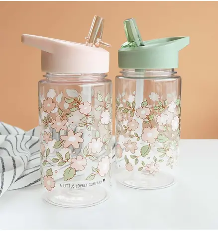 A Little Lovely Company Drinkfles Bloesems Roze
