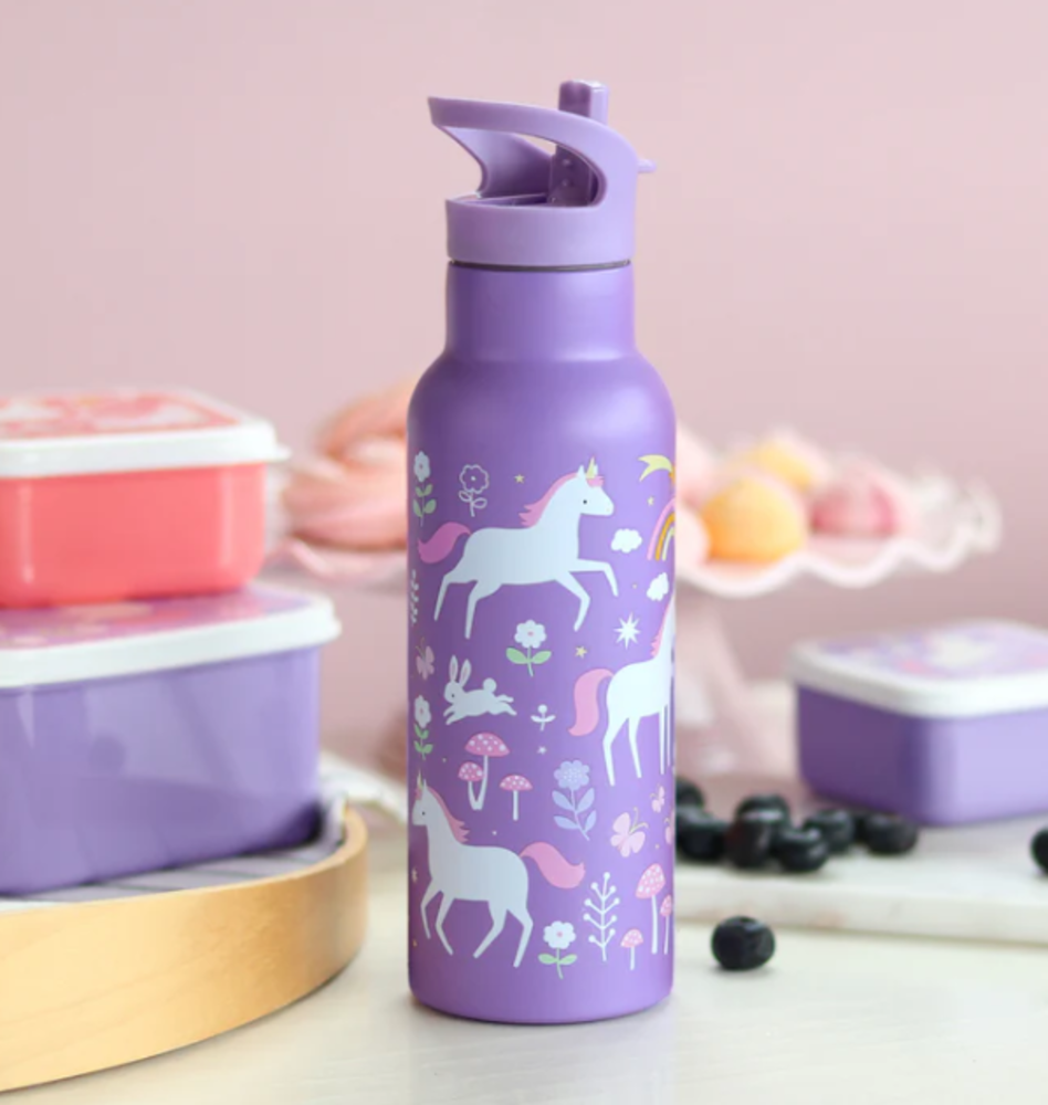 A Little Lovely Company XL RVS Drinkfles Unicorn Dreams A Little Lovely Company XL RVS Drinkfles Unicorn Dreams