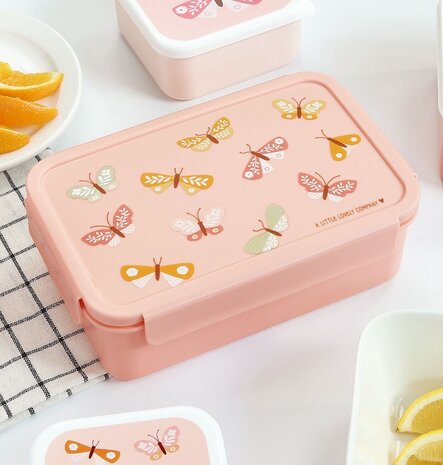 A Little Lovely Company Bento lunchbox Vlinders A Little Lovely Company Bento lunchbox Vlinders