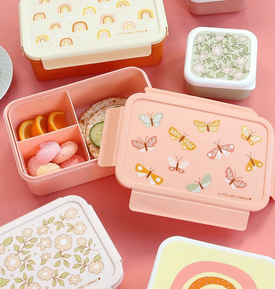 A Little Lovely Company Bento lunchbox Vlinders A Little Lovely Company Bento lunchbox Vlinders